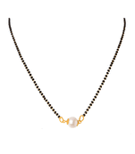 Yellow pearl mangalsutra