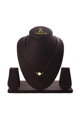 Yellow pearl mangalsutra 2