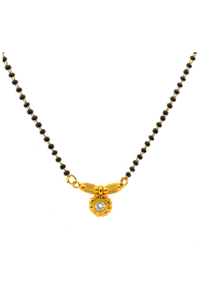 Yellow diamond mangalsutra