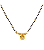 Yellow diamond mangalsutra