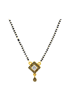 Yellow diamond mangalsutra