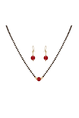 Yellow onyx mangalsutra 1