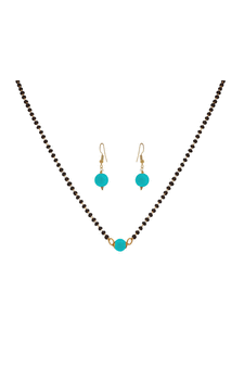 Yellow onyx mangalsutra
