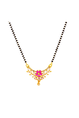 Yellow diamond mangalsutra 1