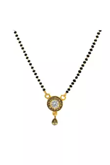 Yellow diamond mangalsutra