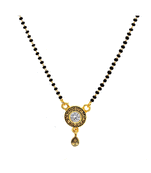 Yellow diamond mangalsutra