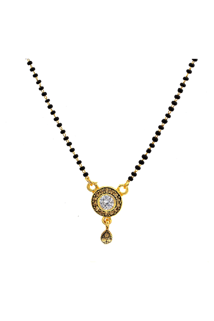 Yellow diamond mangalsutra