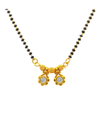 Yellow diamond mangalsutra