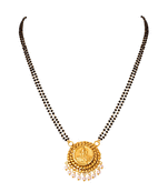 Yellow pearl mangalsutra