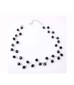Black Silver Pearl Choker Necklace