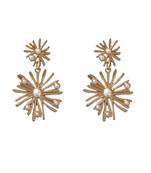 Astrid Pearl Golden Drop Earrings
