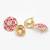 Kanishka Golden-Pink Jhumki Earrings
