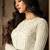 Beige Heavy Net Designer Anarkali Suit