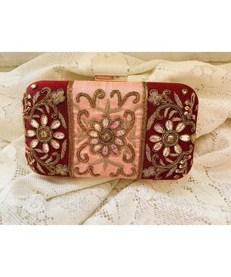 multicolor Designer  Box Clutch 1