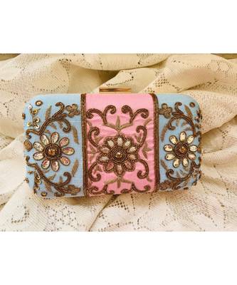 multicolor Designer  Box Clutch 1