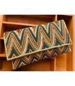multicolor Evening Handwork Clutch