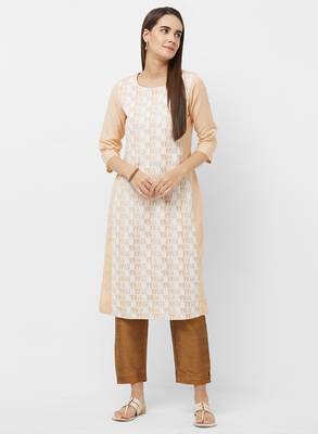 Women's Solid Yellow Casual Pants 5