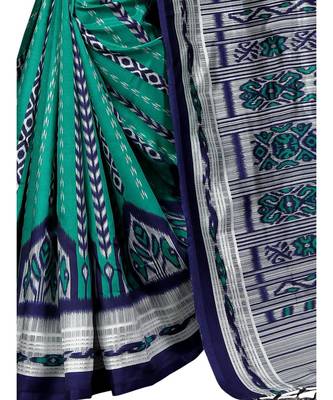 multicolor Printed Art Silk saree with blouse 2