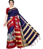 Multicolor Printed Art Silk Saree With Blouse