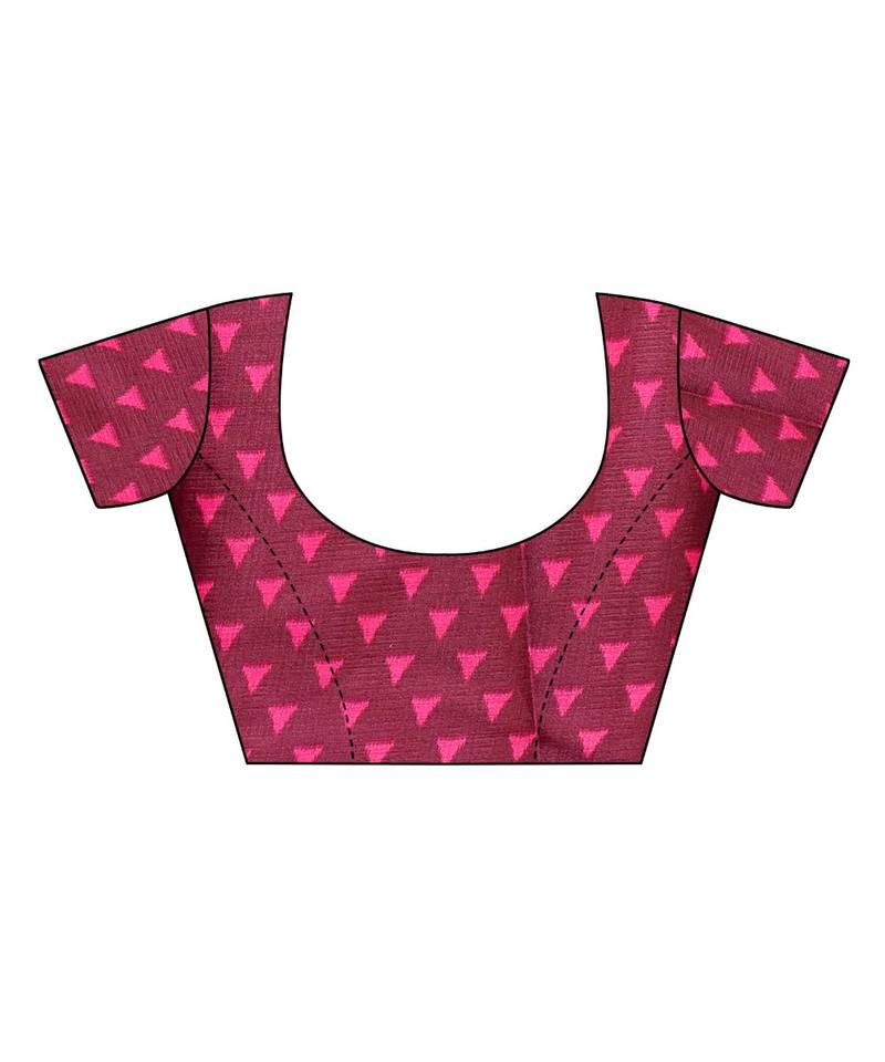 Multicolor Printed Art Silk Saree With Blouse