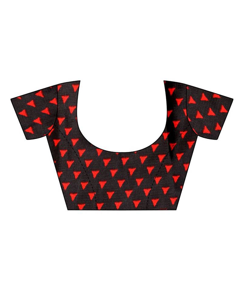 Multicolor Printed Art Silk Saree With Blouse