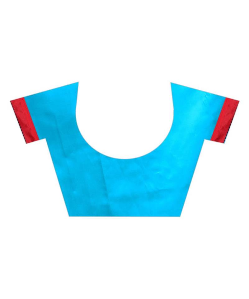 multicolor Printed Art Silk saree with blouse