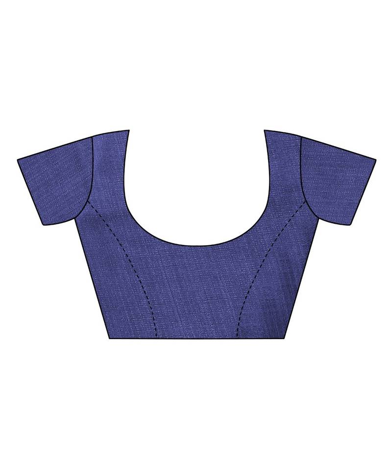 Multicolor Printed Art Silk Saree With Blouse