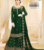 Purple embroidered santoon salwar