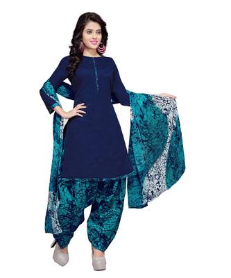 Off-White Printed Blended Cotton Salwar 4