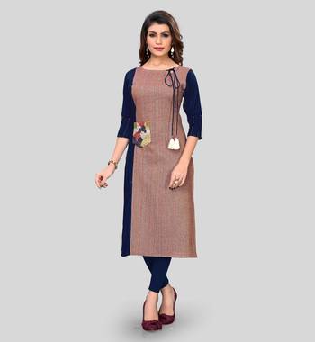 Multicolor plain cotton cotton-kurtis 1