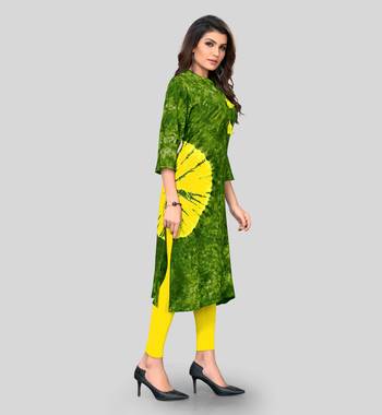 Multicolor printed rayon ethnic-kurtis 3