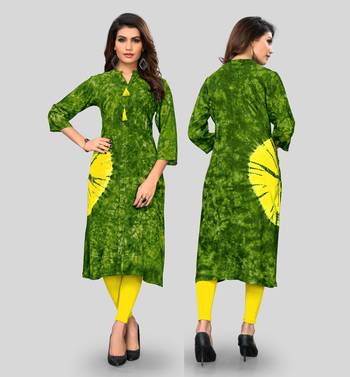 Multicolor printed rayon ethnic-kurtis 5
