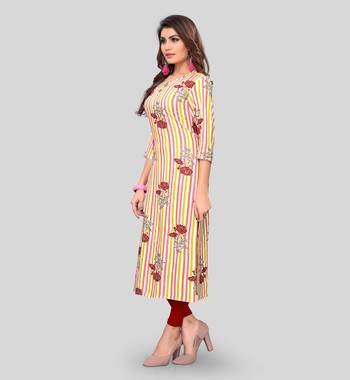 Multicolor printed rayon ethnic-kurtis 3