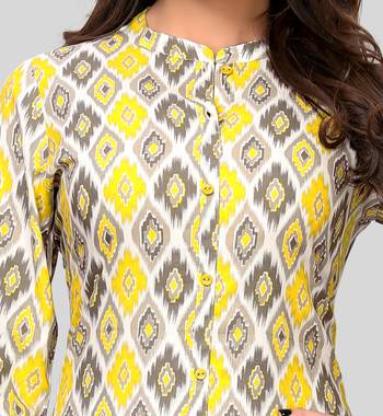 Multicolor printed rayon ethnic-kurtis 4