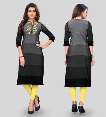 Multicolor embroidered cotton cotton-kurtis 5