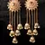 Gold Plated Beaded Designer Dangler Jhumkas