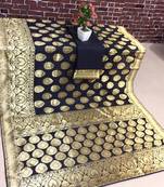 Black  Color Banarasi Silk saree