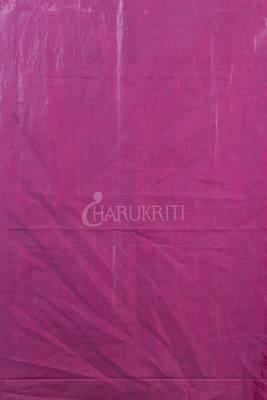 Ruby Pink Handloom Saree With Woven Pallu 3