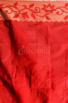 Black Handloom Saree With Maroon Pallu And Zari Work 4