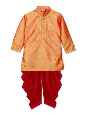 Mirror Work Kurta Dhoti Pants 1