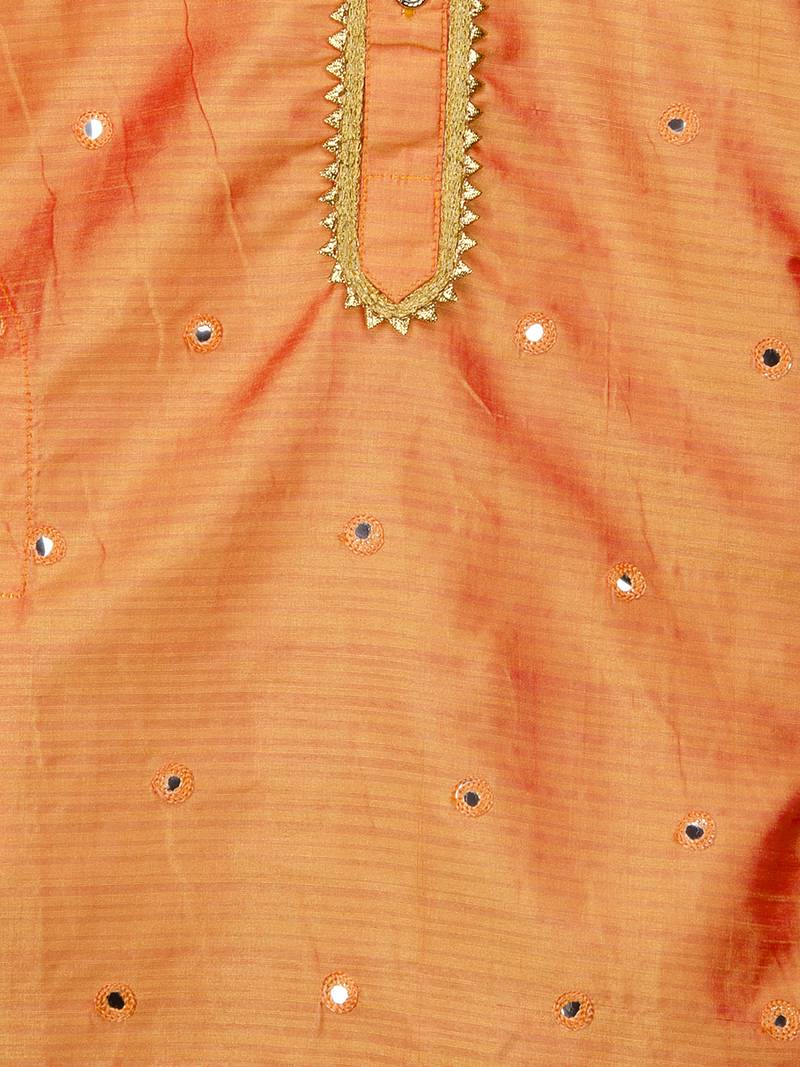 Mirror Work Kurta Dhoti Pants