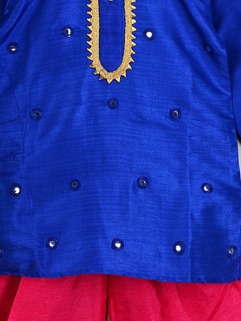 Mirror Work Kurta Dhoti Pants