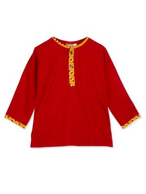 Rayon Kurta Dhoti With Lehariya  Jacket 4