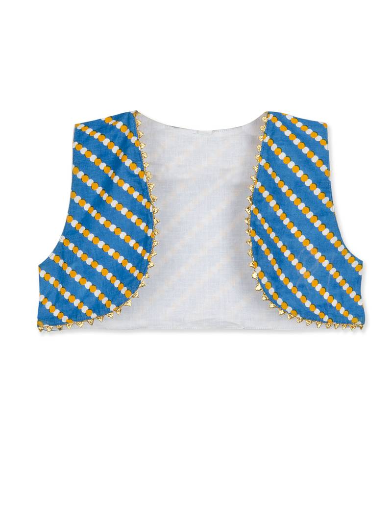 Rayon Kurta Dhoti With Lehariya  Jacket