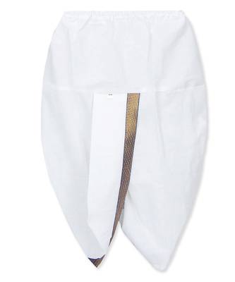 Blue Cotton Angrakha kurta with Dhoti 5