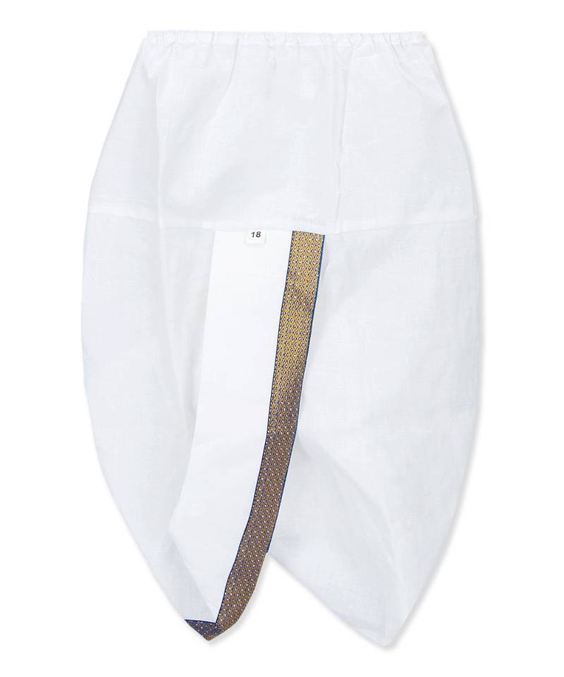 Blue Cotton Angrakha kurta with Dhoti