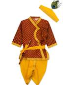 Red Angrakha Kurta Dhoti Krishna Dress