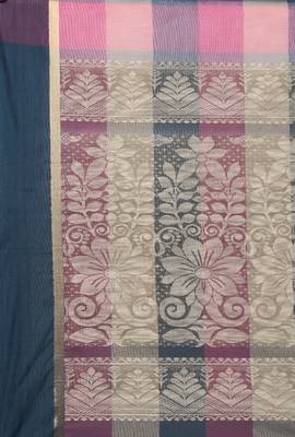 CLASSICATE From The House Of The Chennai Silks Women's Multicolor Coimbatore Cotton  Saree With Running Blouse 4