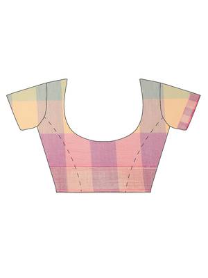 CLASSICATE From The House Of The Chennai Silks Women's Multicolor Coimbatore Cotton Saree With Running Blouse 5
