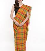 CLASSICATE From The House Of The Chennai Silks Women's Multicolor Silk Cotton Saree With Running Blouse
